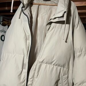 Essentials Fear of God Cream Puffer Jacket XXL